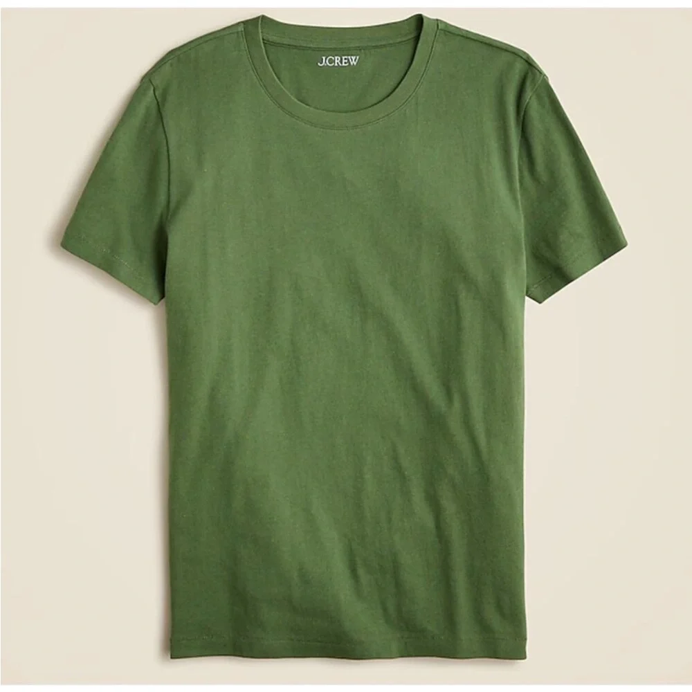 NWT J. Crew Men's Washed Jersey T-shirt New Size Small - two small holes in back